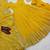 yellow color hevvy sequins emrodery work faux georgette gown set