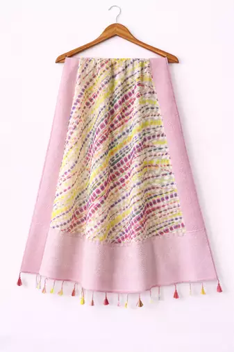 Pink banarasi dupatta