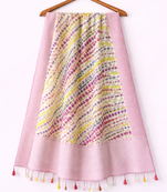 Pink banarasi dupatta