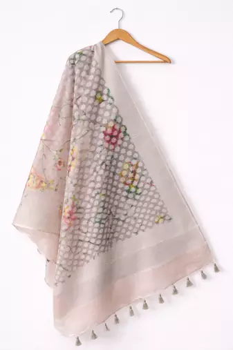 Floral banarasi dupatta