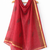 Orange hand block printed dupatta