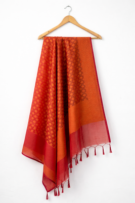 Orange banarasi dupatta 1