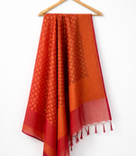 Orange banarasi dupatta