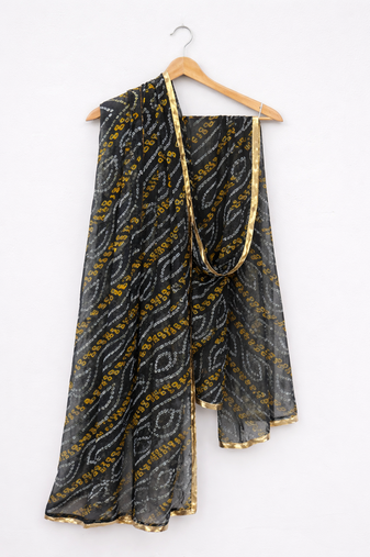 Georgette bandhani dupatta