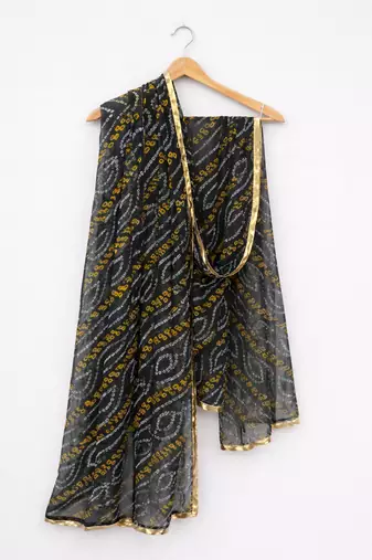Georgette bandhani dupatta