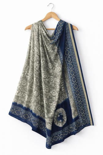 Printed semi silk dupatta