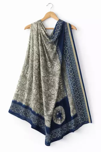 Printed semi silk dupatta