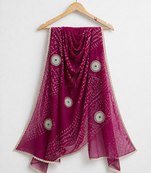 Georgette bandhani dupatta
