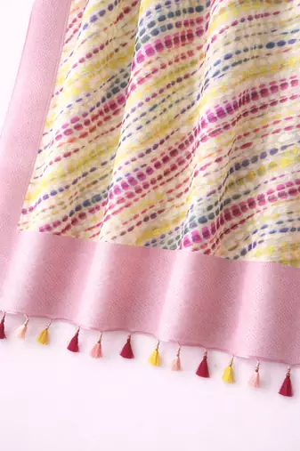 Pink banarasi dupatta