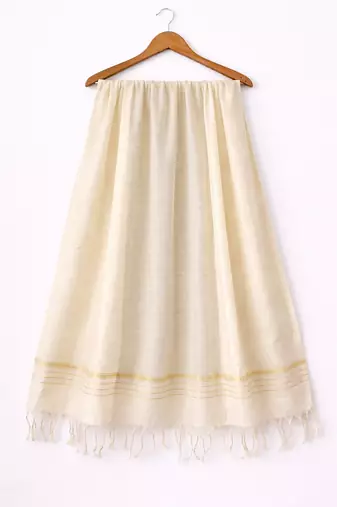 Beige chanderi dupatta