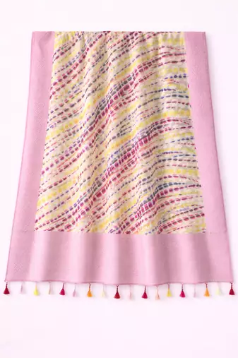 Pink banarasi dupatta