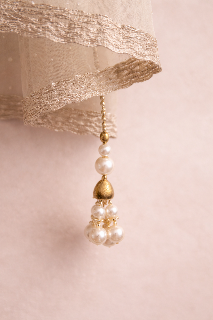 Pear net dupatta