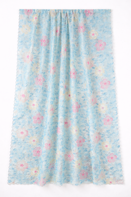 Blue organza dupatta 2