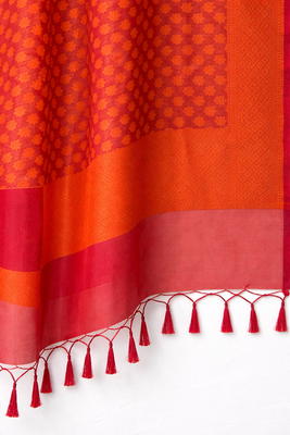 Orange banarasi dupatta 3