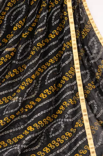 Georgette bandhani dupatta