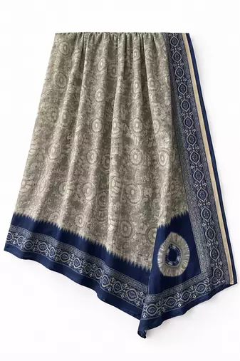 Printed semi silk dupatta