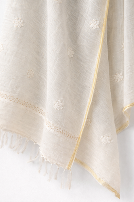 Chikan cotton dupatta 3