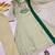 sea green color embroidery and thread work with hand stitched beads and latkan work silk blend kurti set