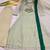 sea green color embroidery and thread work with hand stitched beads and latkan work silk blend kurti set