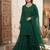 dark green color embroidery and sequince work georgette salwar suit