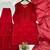 red color embroidery and sequince work georgette salwar suit