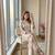 White Color Embroidery And Sequence Work Georgette Salwar Suit