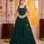 Green Georgette Navratri Lehenga Choli Set
