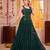 Green Georgette Navratri Lehenga Choli Set