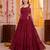 Maroon Georgette Navratri Lehenga Choli Set