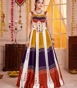 Multicolor Soft Rayon Navratri Lehenga Choli Set