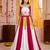 Multicolor Rayon Navratri Lehenga Choli With Koti Set
