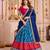 Multicolor Tussar Silk Navratri Lehenga Choli Dupatta Set