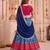 Multicolor Tussar Silk Navratri Lehenga Choli Dupatta Set