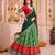 Multicolor Tussar Silk Navratri Lehenga Choli Dupatta Set