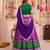 Multicolor Tussar Silk Navratri Special Premium Designer Lehenga Choli Dupatta Set
