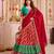 Multicolor Tussar Silk Navratri Lehenga Choli Dupatta Set