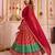 Multicolor Tussar Silk Navratri Lehenga Choli Dupatta Set