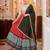 Red Rayon Navratri Lehenga Choli Dupatta Set