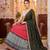 Red Rayon Navratri Lehenga Choli Dupatta Set