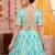 Sky Blue Tabby Silk Navratri Special Premium Designer Lehenga Choli Dupatta Set