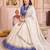 Off White Vichitra Silk Navratri Special Premium Designer Lehenga Choli Dupatta Set