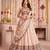 Cream Spider Crush Navratri Lehenga Choli Dupatta Set