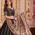 Black Chanderi Navratri Lehenga Choli Dupatta Set