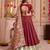 Maroon Pure Chanderi Navratri Special Premium Designer Lehenga Choli Dupatta Set