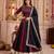 Multicolor Chinon Navratri Lehenga Choli Dupatta Set
