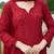 maroon color embroidery work gerogette salwar suit