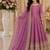 Mauve fendy silk with sequence embroidery work kids gown bottom and dupatta set