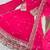 Orange fendy silk with sequence embroidery work kids gown bottom and dupatta set