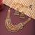 Multicolor gold plated temple necklace set – classic indian jewellery