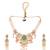 Multicolor gold plated temple necklace set for women – traditional jewellery